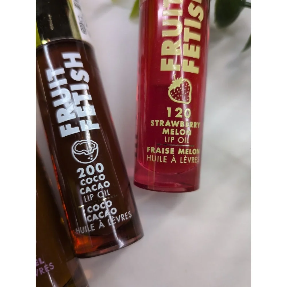 SEALED LOT 4!🥰Milani Fruit Fetish Lip Oils Limited Edition Cacoa Fig Melon More